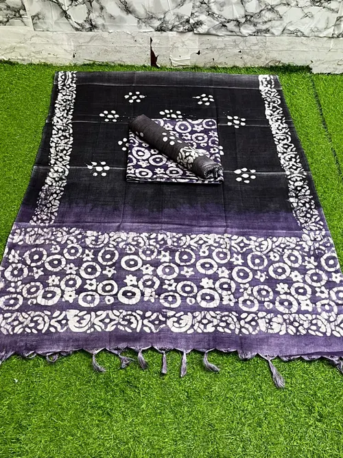 Timeless Dupion Silk Batik Elegance